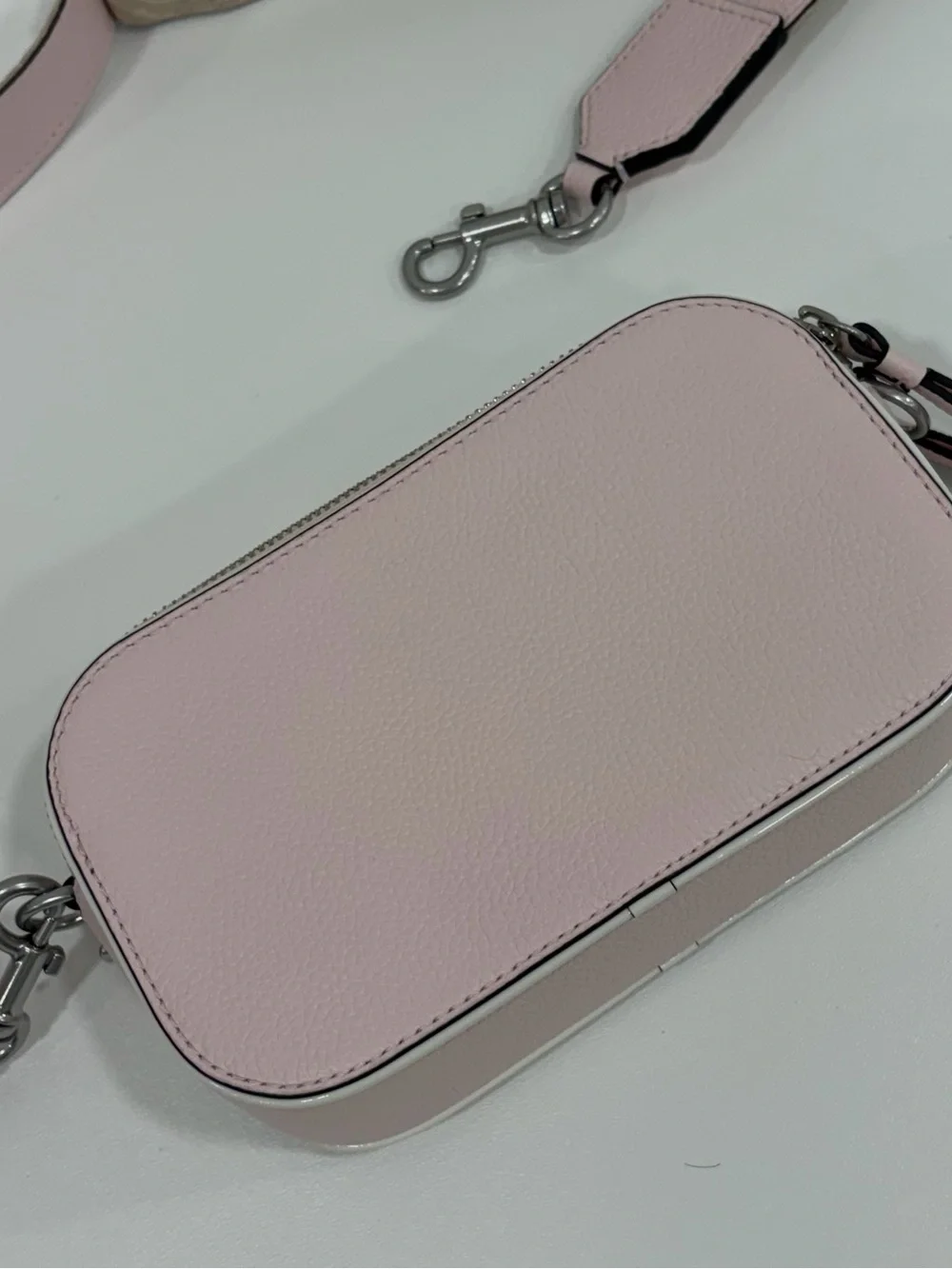 Tory Burch Mini Miller Leather Crossbody Bag Pale Pink